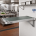 Thumbnail image #2 for Quik-Set 54 Inch x 24 Inch Solid Flat Shelf with Marine Edge, 1000 lb Capacity, Green Epoxy Galvanized Steel