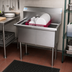 Thumbnail image #2 for KoolMore 36-Inch Freestanding 2-Compartment Stainless Steel Commercial Sink with Backsplash and Adjustable Feet