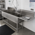 Thumbnail image #2 for John Boos Pro-Bowl 4-Compartment Sink with Right Drainboard, 18 x 18 x 12 Inch Compartments, 16 Gauge Stainless Steel