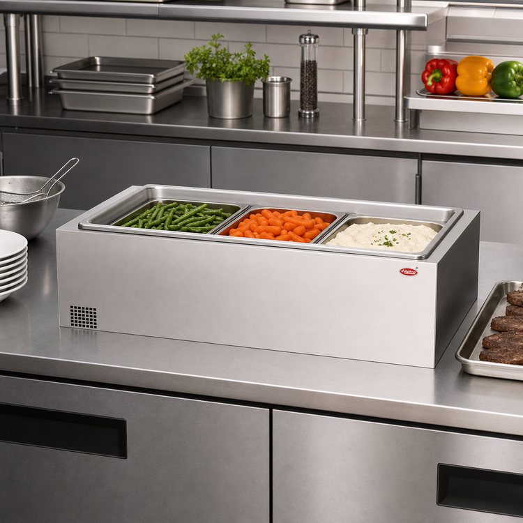 Product image #2 for Hatco Built-In Full-Size Heated Well with Drain, Insulated, Wet or Dry Operation, Stainless Steel