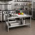 Thumbnail image #2 for John Boos Stallion 24 x 30 x 24 Inch Stainless Steel Equipment Stand with Adjustable Undershelf