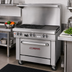 Thumbnail image #2 for Southbend Ultimate 36-Inch Gas Restaurant Range with 2 Star/Sauté Burners, 24-Inch Griddle, and Standard Oven