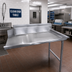 Thumbnail image #2 for 60-Inch x 30-Inch Stainless Steel Clean Dish Table, Left-to-Right, 9-Inch Splash