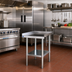 Thumbnail image #2 for Comstock-Castle 18-Inch Wide Stainless Steel Equipment Stand with Galvanized Lower Shelf, 30-Inch Deep, 24-Inch High