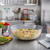 Thumbnail image #2 for Cambro Camwear 10-Inch Round Ribbed Polycarbonate Bowl, 3.2 Quart, Clear