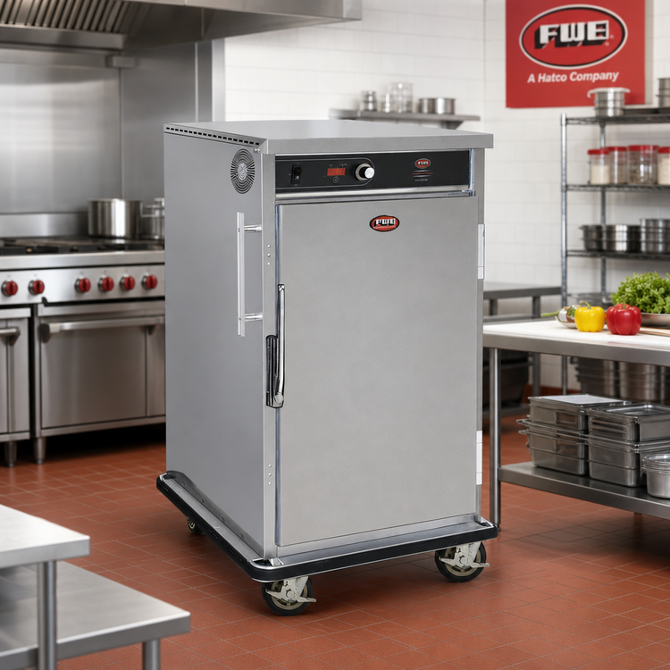 Product image #2 for FWE UHST-7 Slim-Line Mobile Heated Holding Cabinet with 7 Universal Tray Slides