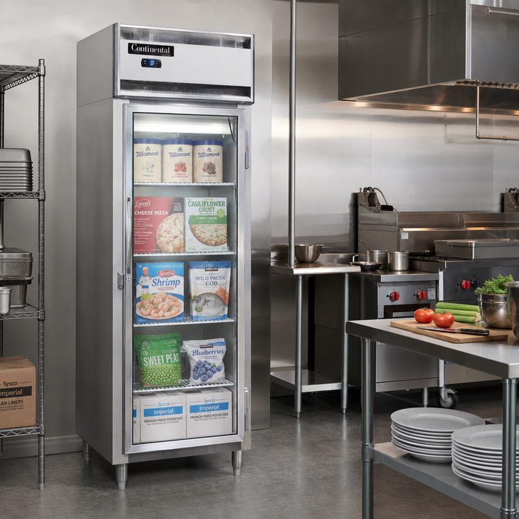 Product image #2 for Designer Line D1FSNGD One-Section Full-Height Glass Door Reach-In Display Freezer