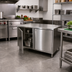 Thumbnail image #2 for BK Resources Dual-Access Stainless Steel Chef Table Cabinet Base with Locking Hinged Doors, 30 x 30 Inches