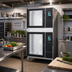 Thumbnail image #2 for Blodgett INVOQ Double-Stacked Electric Boilerless Combi Oven Steamer, 62BLE Over 102BLE, 16-Pan Capacity