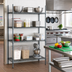 Thumbnail image #3 for Eagle Valu-Master Double-Mat Wire Shelving Stationary Starter Unit, 4-Tier, 60