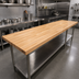 Thumbnail image #2 for John Boos 144-Inch x 24-Inch Edge Grain Northern Hard Rock Maple Work Table Top