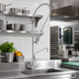 Thumbnail image #2 for Single-Hole Deck-Mount Pre-Rinse Unit with 10-Inch Add-On Faucet and 1.15 GPM Spray Valve