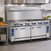Thumbnail image #2 for Imperial Pro Series IR-8-G24-XB 72-Inch Gas Restaurant Range with 8 Open Burners, 24-Inch Griddle, Standard Oven & Cabinet Base