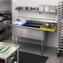 Thumbnail image #3 for KoolMore 3-Compartment Commercial Floor Model Stainless Steel Sink with Right-Hand Drainboard and Backsplash, 63 Inch