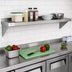 Thumbnail image #2 for Serv-Ware 60 Inch x 12 Inch 430 Stainless Steel Wall Shelf