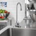 Thumbnail image #2 for T&S Brass ChekPoint Touchless Electronic Deck Mount Faucet with Rigid Gooseneck Spout