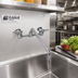 Thumbnail image #2 for Eagle Group 12-Inch Splash-Mounted Mixing Faucet with 8-Inch Centers and Swing Nozzle