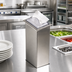 Thumbnail image #2 for San Jamar Classic In-Counter Interfold Napkin Dispenser, Clear Faceplate, Stainless Steel Body