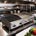 Thumbnail image #2 for Comstock-Castle 60-Inch Countertop Gas Char-Broiler/Griddle Combination with 36-Inch Griddle and 24-Inch Lava Broiler