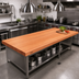 Thumbnail image #2 for Boos Block American Cherry Edge Grain Kitchen Countertop, 120 x 36 x 3 Inch, Varnique Finish