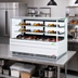 Thumbnail image #3 for Turbo Air 72-1/2-Inch Full-Service Countertop Pastry Display Case with Straight Front Glass and Sliding Rear Doors