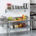 Thumbnail image #3 for New Age Heavy-Duty Adjustable T-Bar Wall-Mounted Shelf, 18 x 60 Inches, 900 lb Capacity
