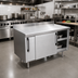Thumbnail image #2 for 72-Inch x 32-Inch 304 Stainless Steel Utility Stand with Sliding Door Cabinet Base