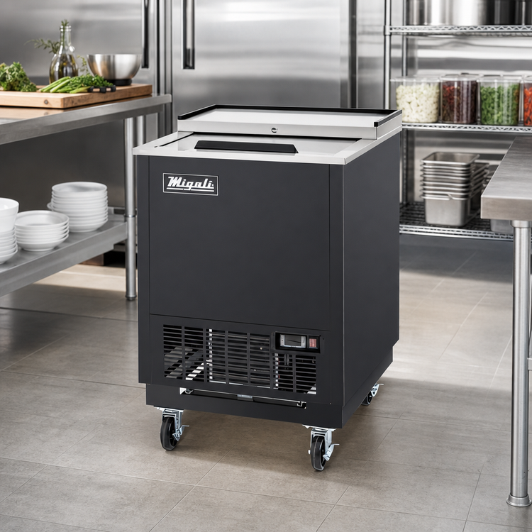 Product image #3 for Migali Competitor Series® 4.1 Cu. Ft. Glass Froster Freezer with Top Sliding Glass Lid