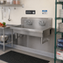 Thumbnail image #2 for BK Resources 48-Inch Wall-Mounted Two-Station Stainless Steel Handwash Sink with 8-Inch Deep Bowl