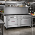 Thumbnail image #2 for Southbend Ultimate 72-Inch Gas Restaurant Range with 11 Open Burners and 2 Standard Ovens