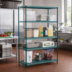 Thumbnail image #2 for Metro Super Erecta Pro PR-183063K3-S-4 4-Shelf Polymer-Mat Shelving Starter Unit, 18"W x 30"D x 63"H, Green, Stationary