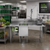 Thumbnail image #2 for Power Soak Power Prep Advanced 2-Bay Produce Wash Sink System, 66 Inch Wide, 208V