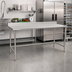 Thumbnail image #2 for Eagle Group BlendPort® Budget Series Stainless Steel Work Table with 4-1/2-Inch Backsplash, 84