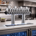 Thumbnail image #2 for Perlick 10-Faucet Illuminated Glycol-Cooled Winged Bridge Countertop Beer Draft Tower
