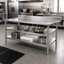 Thumbnail image #2 for Eagle Group 144 Inch x 24 Inch Adjustable Galvanized Work Table Undershelf
