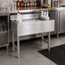 Thumbnail image #2 for Advance Tabco Underbar Basics 30-Inch Stainless Steel Cocktail Unit with 12-Inch Deep Ice Bin