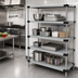 Thumbnail image #2 for Quantum Solid Shelving Starter Kit with 4 Solid Shelves, 72