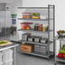 Thumbnail image #2 for Cambro Camshelving Basics Plus 24-Inch Deep x 42-Inch Wide x 72-Inch High 5-Tier Add-On Polymer Shelving Unit, Brushed Graphite