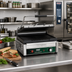 Thumbnail image #2 for Waring Panini Supremo™ Large Single Commercial Panini Press with Ribbed Cast Iron Plates, 14.5 x 11 Inch Cooking Surface, 208V Electric