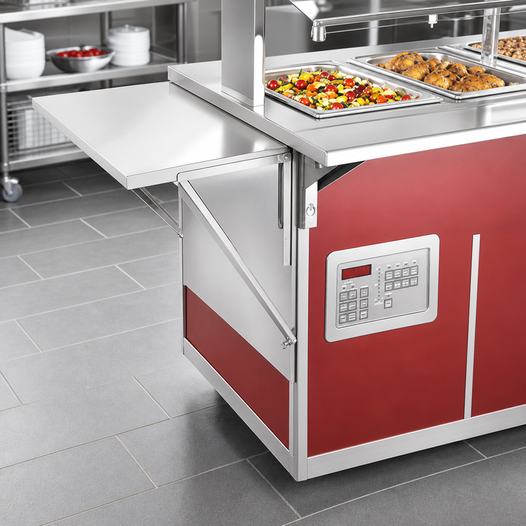 Product image #2 for Vollrath ADA 4-Series Signature Server Left-Side End Shelf, Stainless Steel, 18 x 28 Inches