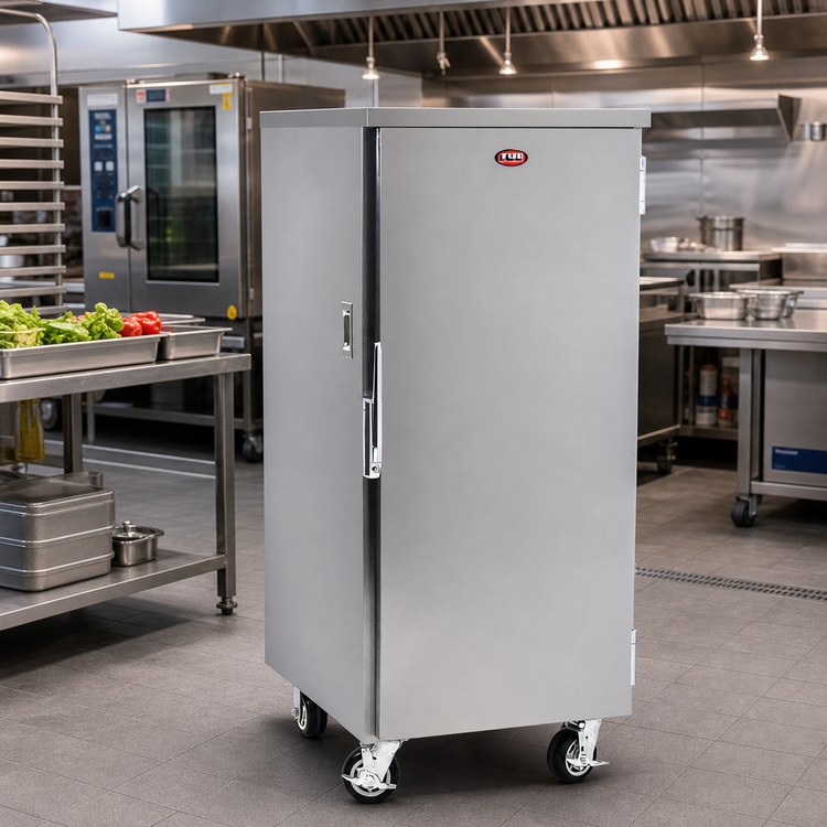 Product image #2 for FWE 3/4-Height Insulated Enclosed Transport Cabinet Pan Rack with 11 Universal Tray Slides