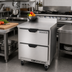 Thumbnail image #2 for Beverage-Air 27-Inch One-Section Worktop Refrigerator with 2 Drawers, 6.13 Cu. Ft., Foamed-In-Place Backsplash