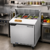 Thumbnail image #3 for Beverage-Air SPE27HC-B 27-Inch 1-Door Sandwich Prep Table Refrigerator with 8-Pan Top and 10-Inch Cutting Board