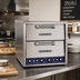 Thumbnail image #2 for Bakers Pride HearthBake Series Countertop Electric Two-Compartment Brick-Lined Pizza/Bake Oven
