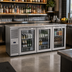Thumbnail image #2 for True Premier Bar 84-Inch Three-Section Pass-Thru Refrigerated Back Bar Cooler with 6 Glass Doors