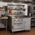 Thumbnail image #2 for Southbend Platinum Heavy Duty 48-Inch Gas Sectional Range with Manual Full-Width Griddle, Convection Oven Base, and Right Cabinet