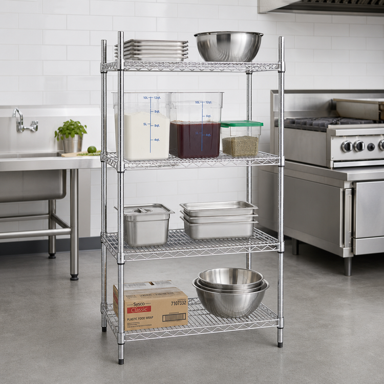 Product image #2 for Advance Tabco Special Value Series Heavy Duty Chrome Plated Wire Shelf, 24 Inch W x 21 Inch D