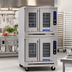 Thumbnail image #2 for Imperial PCVE-2 Double-Deck Full-Size Electric Convection Oven with Manual Controls and Windowed 50/50 Doors