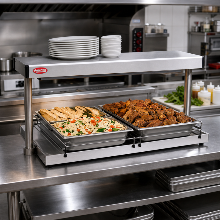 Product image #2 for Hatco Glo-Ray 24-Inch Freestanding Heated Shelf, 12-Inch Deep, Stainless Steel Top