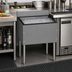 Thumbnail image #2 for CHOICE 30-Inch Stainless Steel Underbar Ice Bin with Built-In 10-Circuit Cold Plate